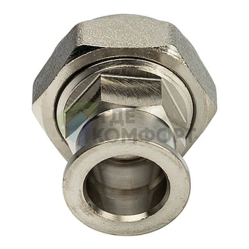 Разъемное соединение STOUT американка с плоским уплотнением и обратным клапаном 3/4 никелированная - фото 4