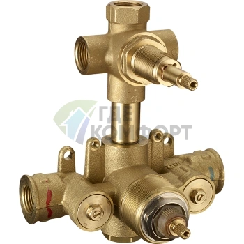 Встраиваемая термостатическая часть смесителя с 3-позиционным переключателем (ZA01920004) - фото 1