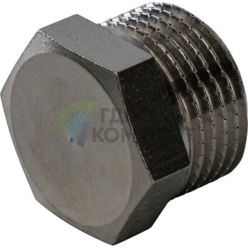 Заглушка STOUT НР 3/8 наружная резьба никелированная - фото 4