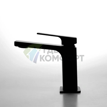 Смеситель для раковины FIMA Carlo Frattini Fit однорычажный, черный матовый, с донным клапаном (F3381LNS) - фото 1