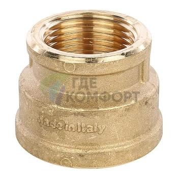 Муфта STOUT ВВ 1 1/2 x 1 латунная - фото 1