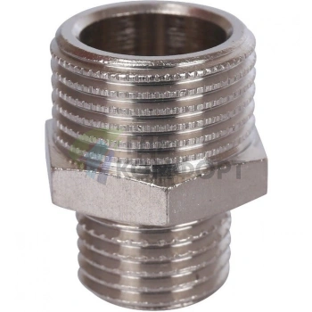 Ниппель НН переxодной 3/8x1/4 никелированный Stout - фото 1