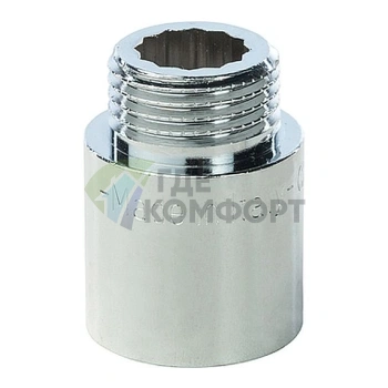 Удлинитель STOUT латунный 1/2 x 25 хромированный - фото 1