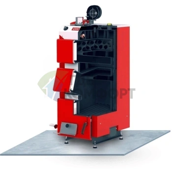 Напольный твердотопливный котел Defro KDR Plus 3A 50 - фото 1