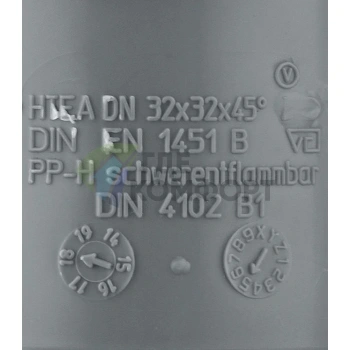 Тройник канализационный HTEA 32х32/45° Ostendorf - фото 3