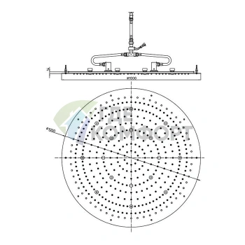 Верхний душ BOSSINI DREAM-XL OK 1000 мм с хромированным покрытием и 12 RGB LED для цветотерапии (WI0374.030) - фото 2