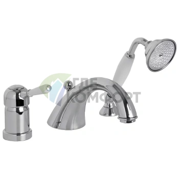 Смеситель для ванны FIMA Carlo Frattini Bell с ручным душем и шлангом 1500 мм, хром (F3374CR) - фото 1