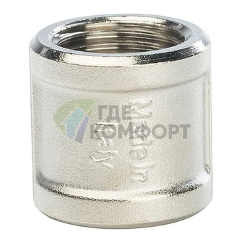 Муфта STOUT ВВ 1/2 внутренняя резьба никелированная - фото 1