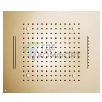 Верхний душ Bossini DREAM с 3 функциями, 570×470 мм, золото (H38917.021) - фото 1