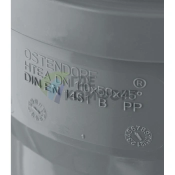 Тройник канализационный HTEA 110х50/45° Ostendorf - фото 3