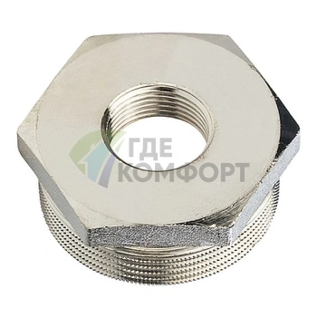 Футорка STOUT 1 1/2 x 3/4 никелированная - фото 1