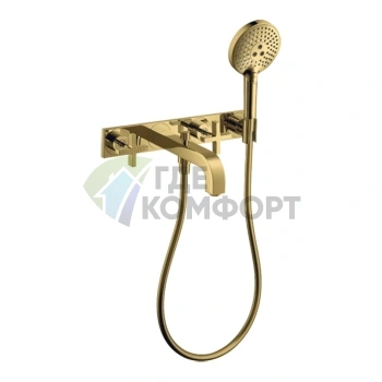 Смеситель для ванны AX Citterio в элегантном полированном золоте (39441990) - фото 1