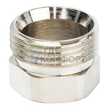 Разъемное соединение STOUT американка ВН с резиновым уплотнением 3/4 никелированное - фото 4