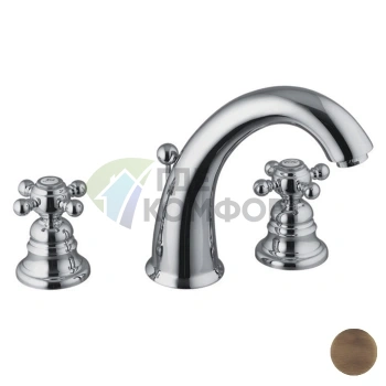 Смеситель для раковины FIMA Carlo Frattini Elizabeth с донным клапаном, цвет бронза (F5101BR) - фото 1