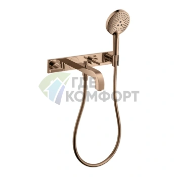 Смеситель для ванны AX Citterio в полированном красном золоте (39442300) - фото 1