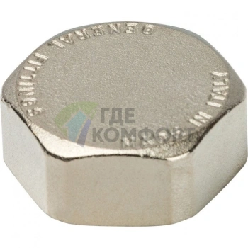 Заглушка STOUT ВР 1 внутренняя резьба никелированная - фото 2