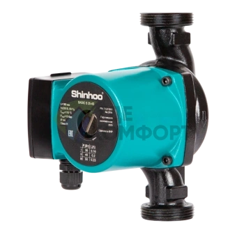 Циркуляционный насос Shinhoo BASIC S 25-6S 180, 71211002 - фото 2