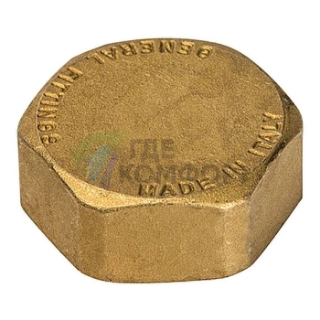 Заглушка STOUT ВР 1 внутренняя резьба латунная - фото 1