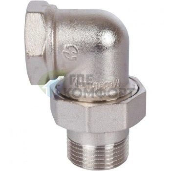 Разъемное угловое соединение американка ВН 1 1/2, никелированное Stout