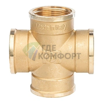 Крестовина STOUT ВВ 1 1/4 внутренняя резьба латунная - фото 3