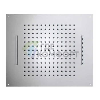 Верхний душ BOSSINI DREAM/3 570x470 мм с 3 режимами (дождь, каскад, водопад) в хроме (H38927.030) - фото 1