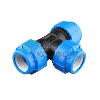 Тройник 63 ПНД Политэк - фото 1