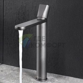 Смеситель для раковины Antonio Lupi Indigo графит, на 1 отверстие (ND304GR Grafite) - фото 1