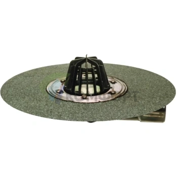 Воронка HL80.3H с листвоуловителем и гидроизоляционным полимербитумным полотном - фото 1