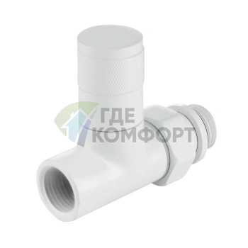 Набор дизайн-вентилей Royal Thermo PIANO 1/2 белый, RTE 56.0010, НС-1422579 - фото 2