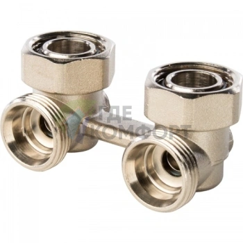 Узел нижнего подключения для радиатора угловой 3/4 - фото 1