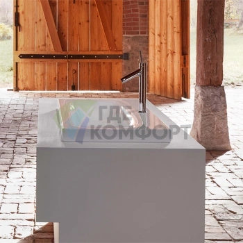 Раковина BETTELUX встраеваемая на столешницу 100x49 5x6-12см с 1 отвпод смесительитель без перелива с крепежем цвет белый - фото 1