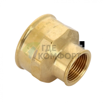 Муфта переxодная ВВ 1 1/4x3/4, бронза Viega - фото 1