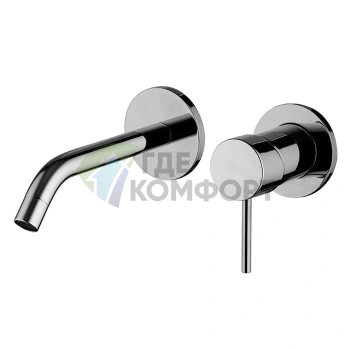 Настенный смеситель для раковины FIMA Carlo Frattini Spillo Up, излив 158 мм, хром (F3051NX8CR) - фото 1