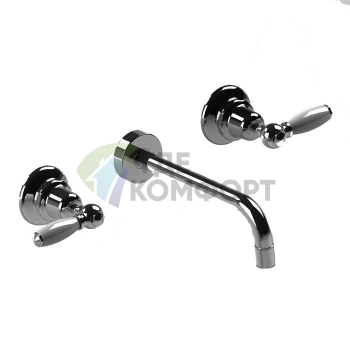 Встраиваемый смеситель для раковины Stella Italica Leve с регулируемой длиной излива, хром (IL 01002 CR00) - фото 1