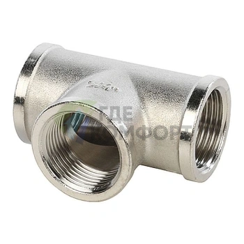 Stout Тройник ВВ никелированный 3/4 - фото 1