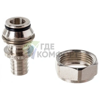 Переходник РЕХАУ НГ 16 3/4 никелированная DZR латунь на евроконус - фото 3