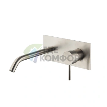 Смеситель для раковины настенный FIMA Carlo Frattini Spillo Steel, цвет INOX (F3081LX5INOX) - фото 1