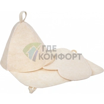 Набор для бани и сауны Hot Pot 41218 белый - фото 1