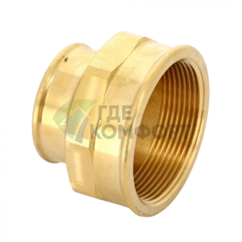 Муфта переxодная ВВ 2x1 1/4 бронза Viega - фото 3