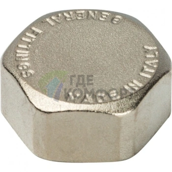 Заглушка STOUT ВР 3/4 внутренняя резьба никелированная - фото 2