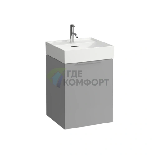 Тумба под раковину Laufen Kartell 810332 с выдвижным ящиком, серый матовый (4.0750.5.033.634.1) - фото 1