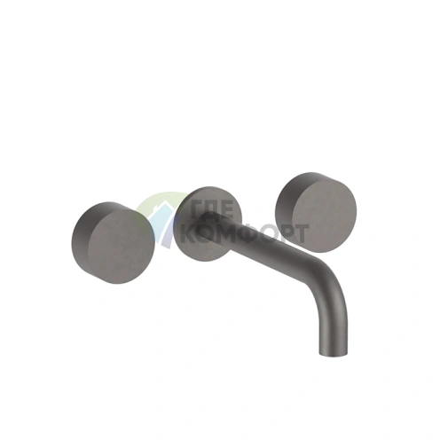 Настенный смеситель для раковины Fantini AF/21 Matt Gun Metal PVD (27 P5 A813B) - фото 1