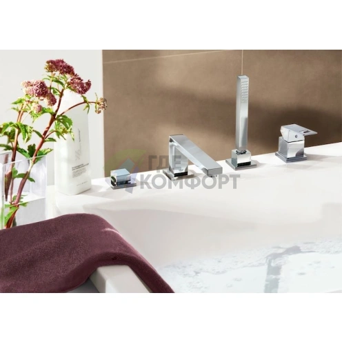 Смеситель Grohe Eurocube для установки на борт ванны 19897000 - фото 3