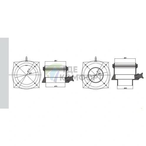 Адаптер раздельного дымоудаления 80/80мм Ferroli - фото 1