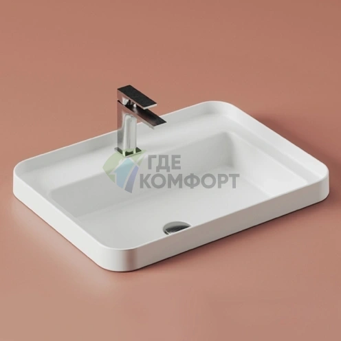 Раковина Artceram Fuori Scala 60x45 см, белая матовая, с отверстием под смеситель (TFL034 05 00 bi matt *1) - фото 1