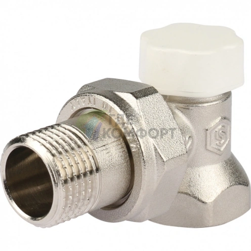 Stout запорно-балансировочный клапан угловой 1/2 для систем отопления - фото 1