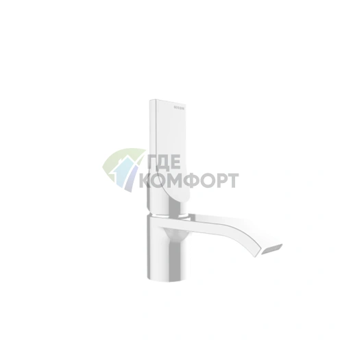 Однорычажный смеситель BOSSINI APICE для раковины с донным клапаном, белый матовый (E89600.045) - фото 1