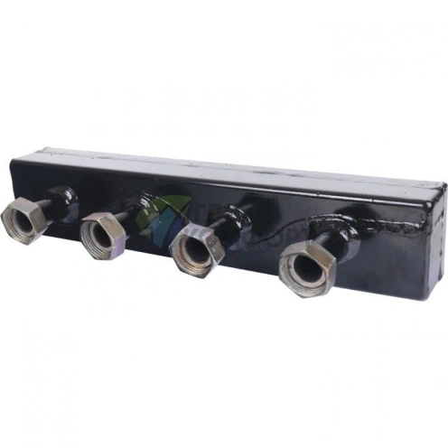 Коллектор распределительный стальной 2 отопительных контура с гидравлическим разделителем DN 20 STOUT - фото 1