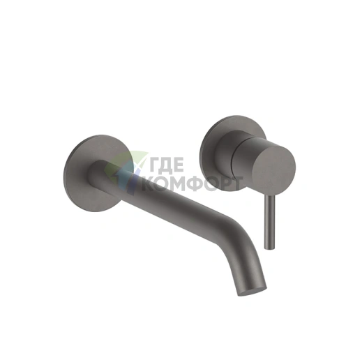 Смеситель для раковины Fantini Nostromo встраиваемый двухвентильный цвет Gun Metal (50 P5 E811B) - фото 1