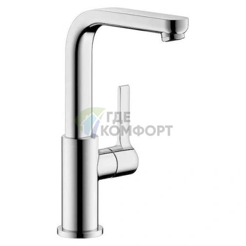 Смеситель для умывальника Hansgrohe Metris S 31159000 с выдвижной лейкой и двумя режимами струи - фото 1